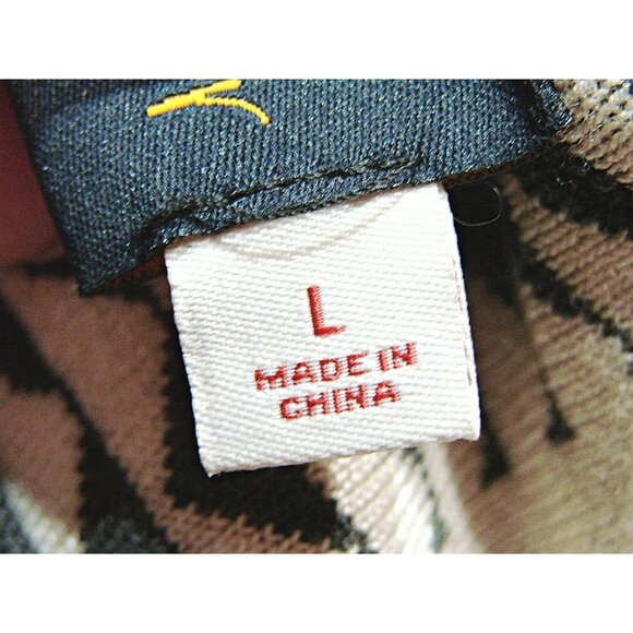 Just... Taylor Fit and Flare Dress Womens Large Tan Gray Geomatics Print Career - Picture 5 of 10